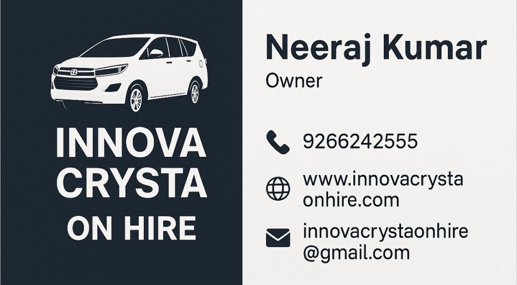 Innova Crysta On Hire in Delhi NCR